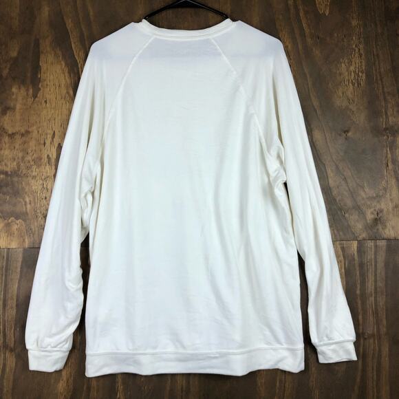 Cabin Fever Womens Sweater Cream Cozy Lounge Cabincore Stretch Medium - Picture 10 of 12